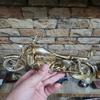 Handmade Pure Brass Bullet Motorcycle Sculpture Premium Heavy Weight Home Decor Unique Gift for Bikers  Model Working Wheels
