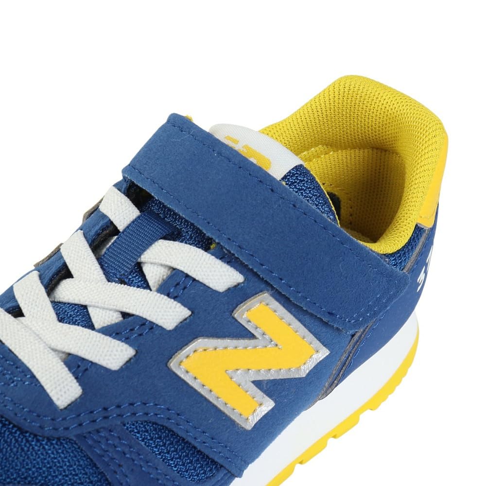 New Balance YV373 Strap Size Athletic School YV373PK2 Kids' Sneakers, Shoes, Blue/Yellow, 18.5cm, Boys' Shoes, Shoes,
