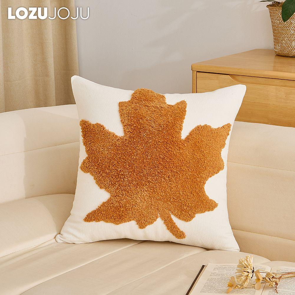 1PC LOZUJOJU Nordic Retro Style Plush Embroidered Pillowcase Halloween Style Cushion Cover for Sofa Living Room Bedroom Home Decor