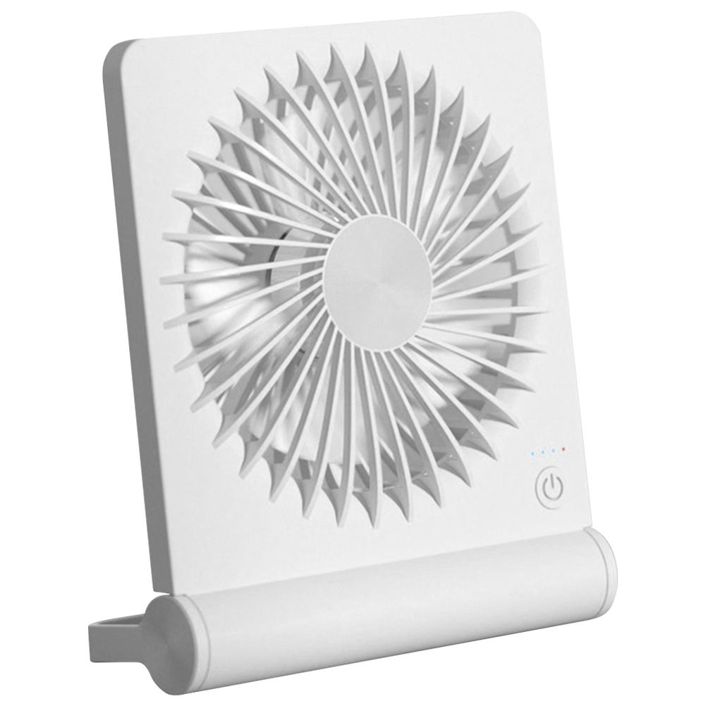 

USB Portable Personal Fan Ultra Quiet 3 Speeds Desktop Fan Strong Wind Table Fan for Home Office Desktop белый