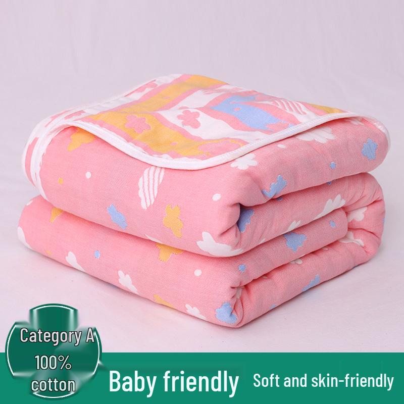 Six-Layer Pure Cotton Gauze Blanket for Summer – Baby Nap & Child's AC Cover, Gift