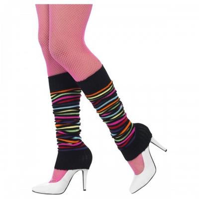 Contrast Striped Leg Warmers