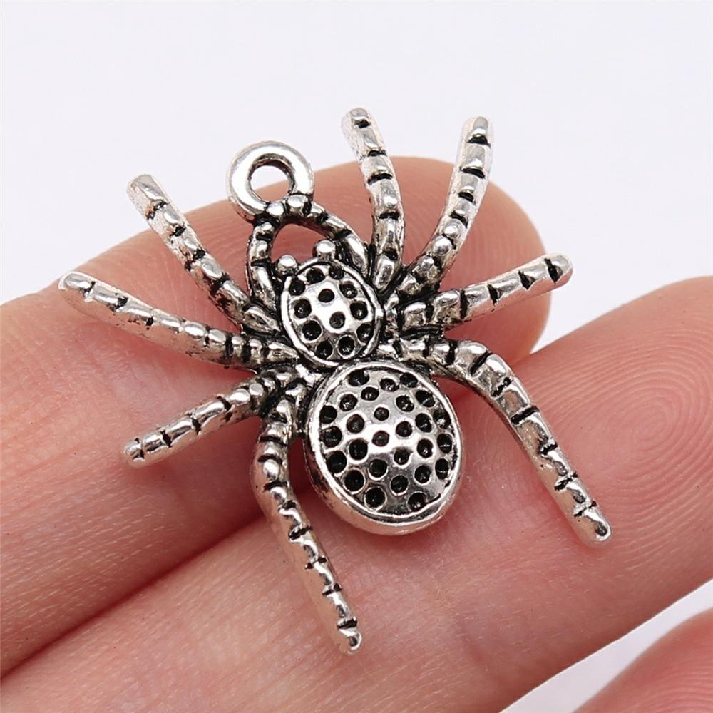10pcs Spider Charms For Halloween Jewelry Making Halloween Decoration Handmade Craft Accessories