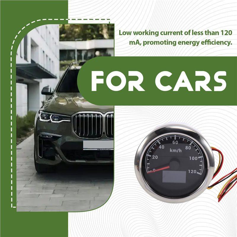 A02Q-120Km/H GPS Speedometer With Antenna Meter COG TRIP Odometer For Car Boat And Motorcycles