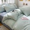 Popular Stripe Style Duvet Cover Set - Bedding Set Twin Full Single Double, Breathable Skin-Friendly,1 Duvet Cover 2 Pillowcases