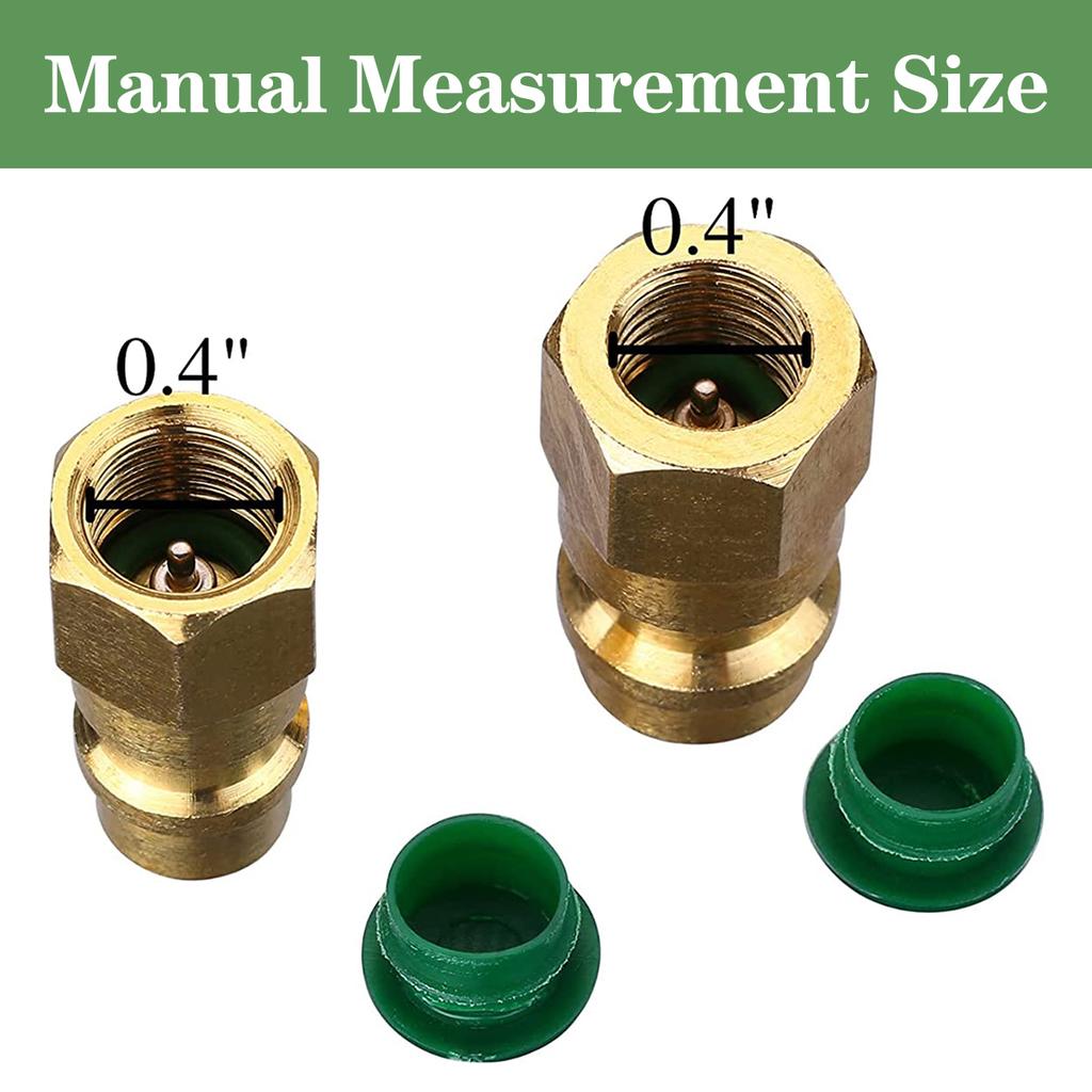 1Pair R12 R22 To R134a Adapter R12 To R134a High Low Side Retrofits Adapters Fittings Conversion Kit 1/4 SAE To 7/16 In UNF