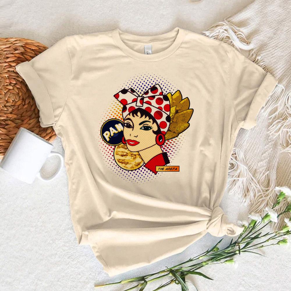 Venezuela Tshirt Women Harajuku Japanese Manga T Shirt Girl Y2k Funny Manga Clothing