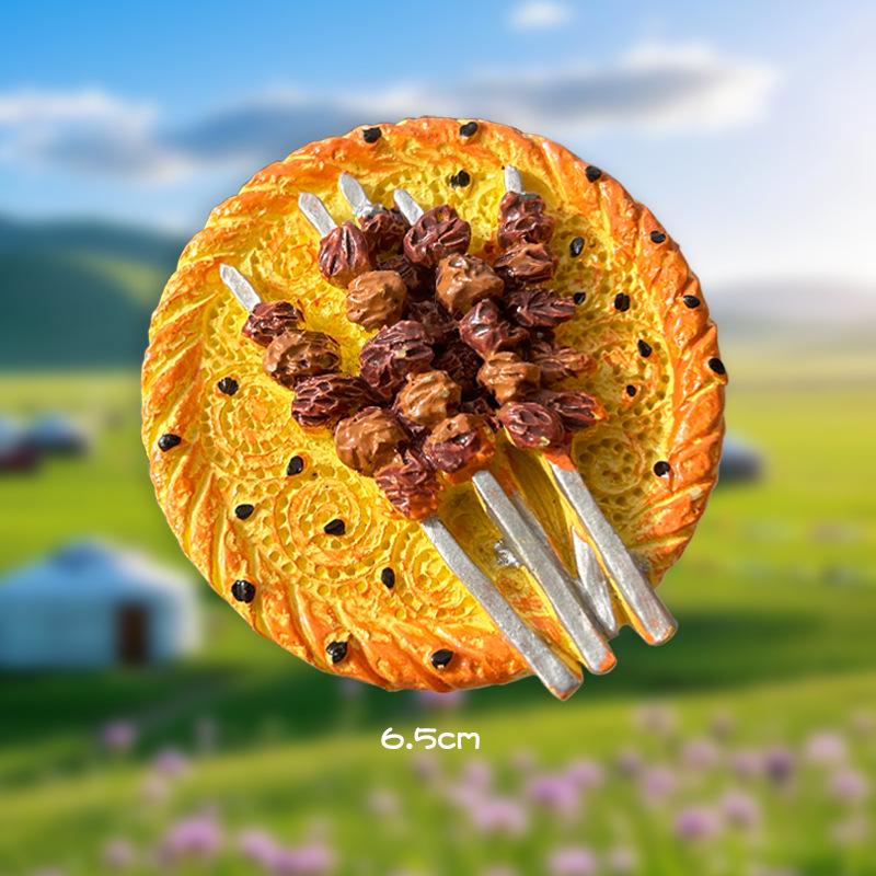 

Inner Mongolia Bao Culinary 3D Fridge Magnet - Creative City Tourism Souvenir Gift