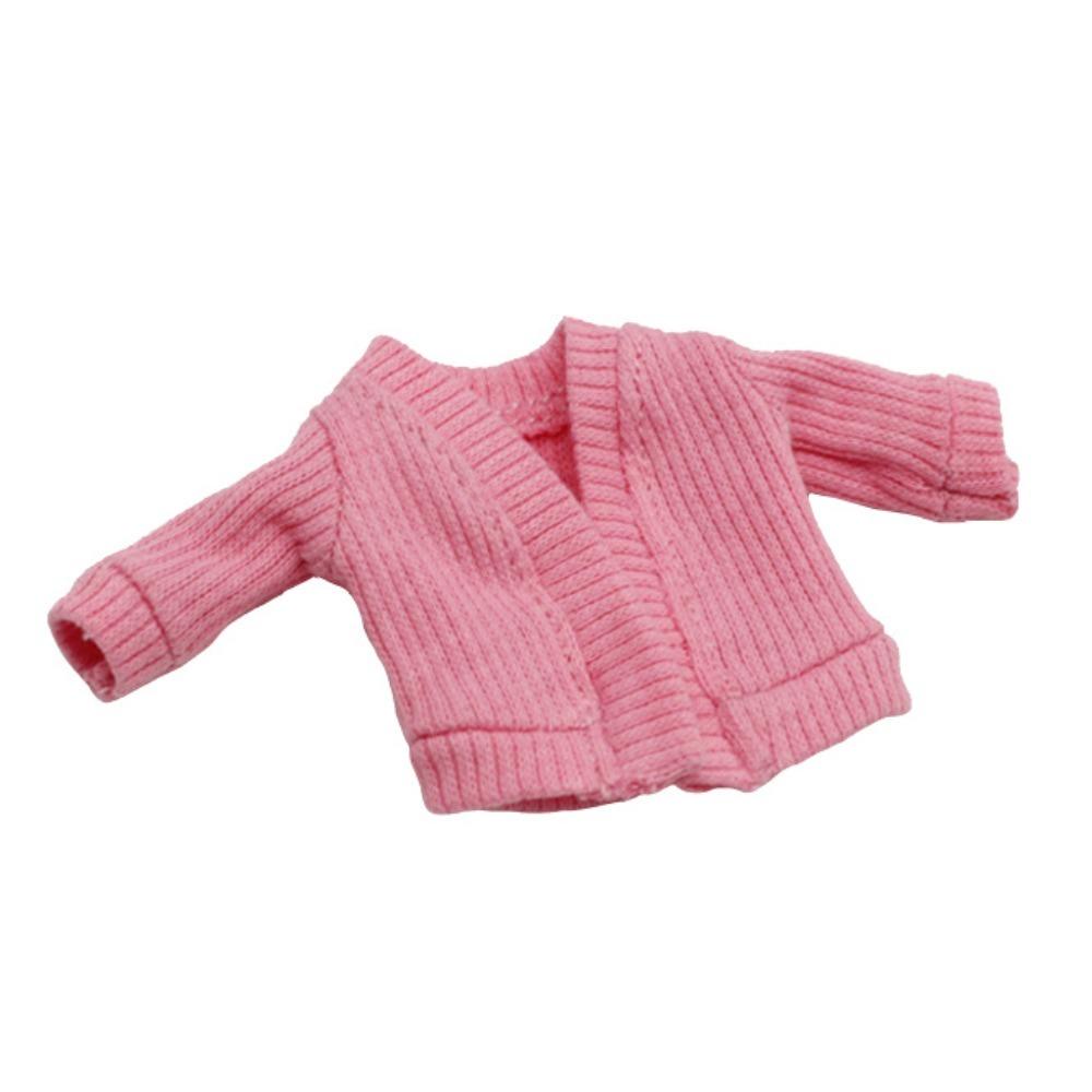 Multicolored Tops Casual Dress Dressing Clothes Mini Knitted Sweater 1/12 Doll Cardigans