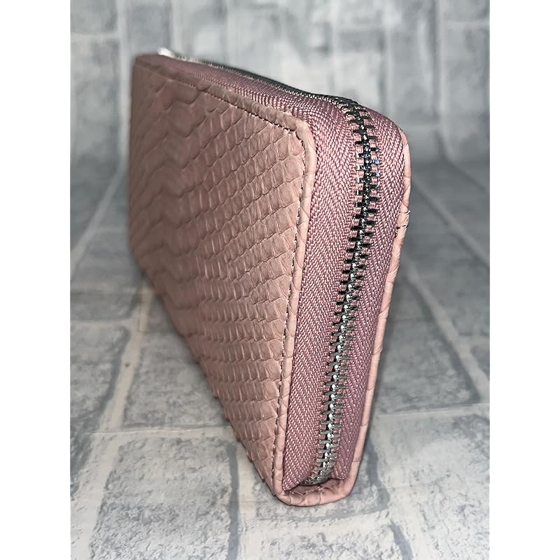 [GUODI] [Goody] long wallet round zipper type With card case diamond python genuine leather (genuine snake leather) ladies men's TK-AB20LW3 (light