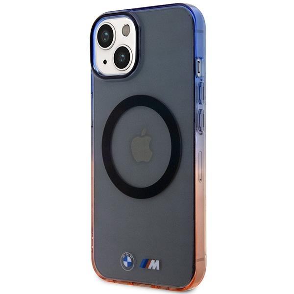 BMW BMHMP14SHTGE case iPhone 14 / 15 /13 6.1" gray/gray hardcase Gradient Bumper MagSafe