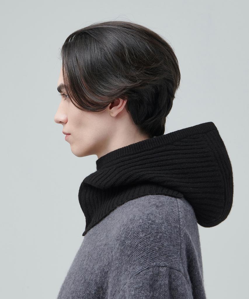 Musinsa Standard Lambswool Knit Balaclava [Black]