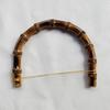 Handmade Bag Handle DIY Natural Bag Strap Accessory Handles with Smooth-surface Natural Color Bamboo Handbag Handle