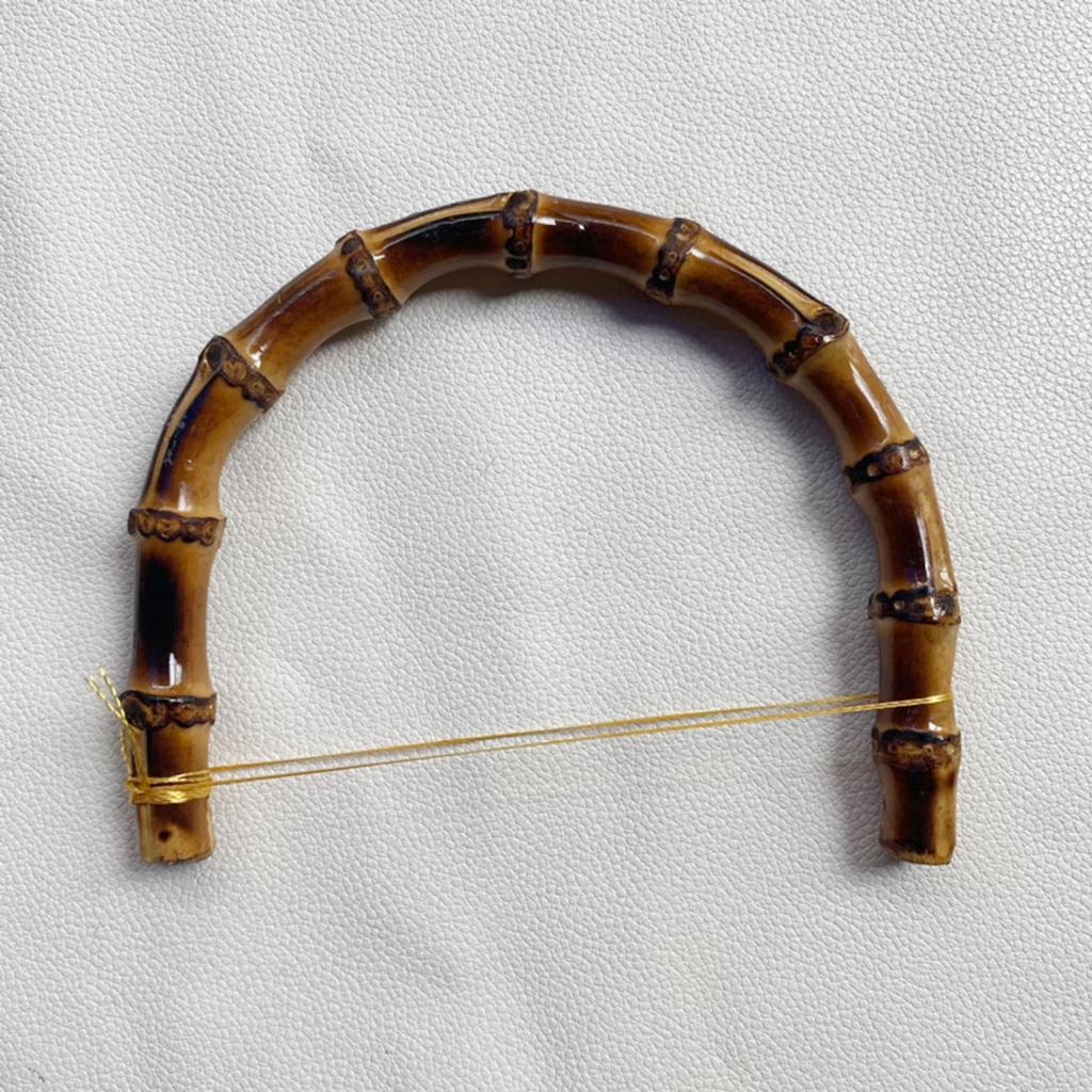 Handmade Bag Handle DIY Natural Bag Strap Accessory Handles with Smooth-surface Natural Color Bamboo Handbag Handle