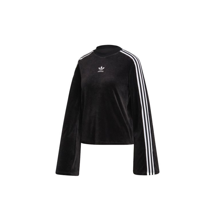 adidas Women s Essentials Crew Neck Long Sleeve Sweatshirt Black ED4752 32