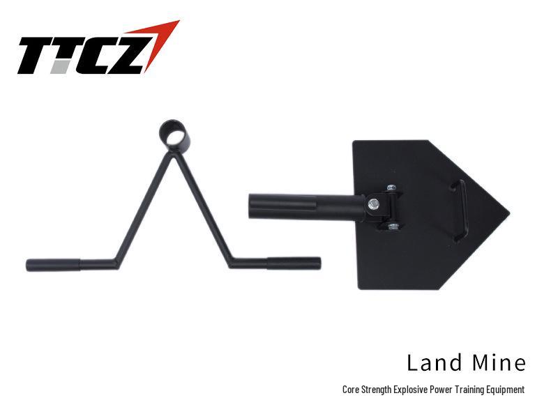 Tengtai Landmine Core Trainer: Single/Double Barrel Fitness Equipment with Professional Cannon V-Handle
