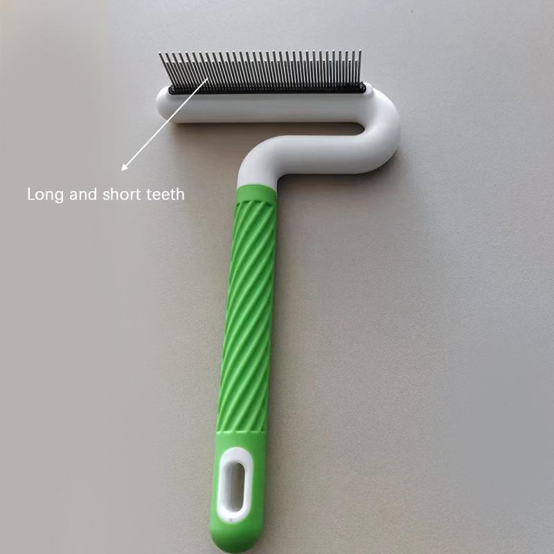 Cat Row Combs T-Shaped Long and Short Teeth De-Floating Hair Flea, Open Knot Combing Dogs and Cats Cleaning and Grooming Combs