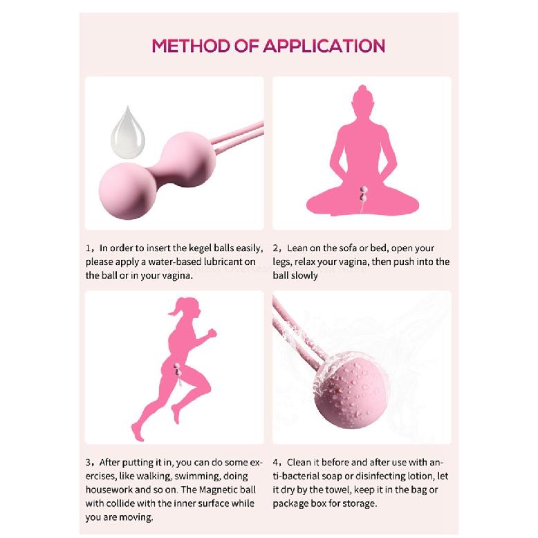 Lékařské silikonové Kegelovy kuličky Cvičební stahovací pomůcka Kuličky Bezpečné Ben Wa kuličky pro ženy Vaginální masážní přístroj Hračka pro dospělé Ne