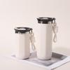 304 Stainless Steel Vacuum-Insulated Travel Coffee Cup with Lanyard for Hot and Cold Drinks