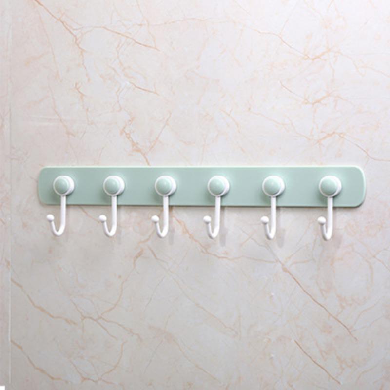 

Креативные скандинавские крючки системы цветов конфет, настенные, без перфорации, для хранения, бытовые кухонные и ванные крючки 1 PC