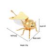 Elegant European-Style Gold Bee Sugar Bowl with Spoon – High-End Metal Craft Kitchen Jar