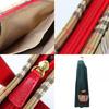 Used BURBERRY Handbag canvas/leather Red beige Nova Check