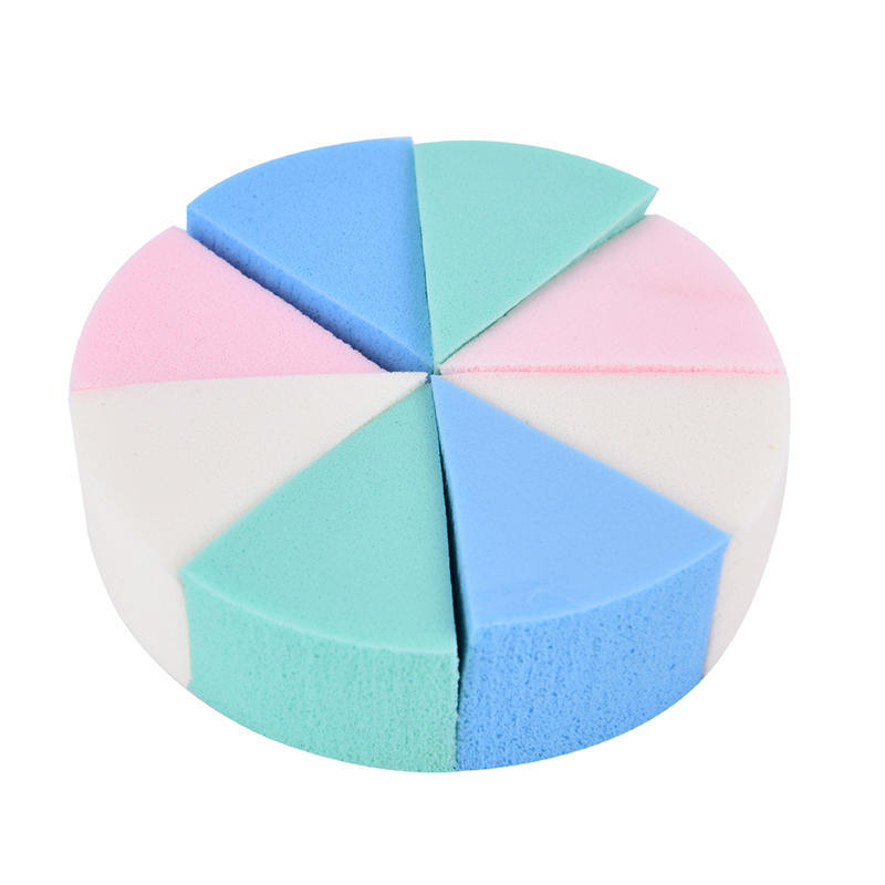 8Pcs Triangle Shaped Soft Magic Face Cleaning Cosmetic Puff Wash Face Makeup