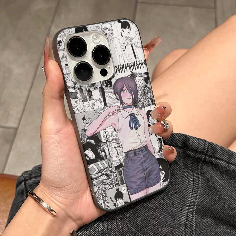 Cool Anime R-Reze For IPhone 17 16 15 11 12 13 14 Pro Max Plus Pro Corrugated Translucent Back Phone Cover