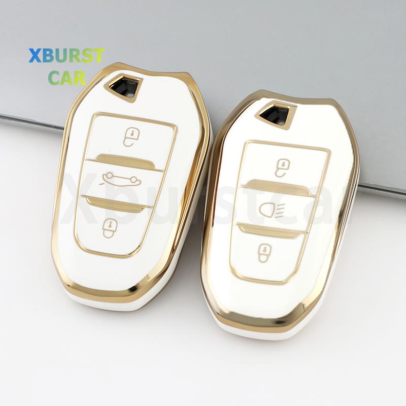 TPU Shell Fob Car Remote Key Case Cover For Peugeot 4008 5008 308 408 508 2008 3008 Citroen C4 C4L C6 C3-XR Picasso DS3 DS4 DS5