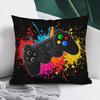 Gaming Controller Pillowcase 18x18 Inch Pop Art Video Game Throw Cushion Decor Trendy Retro Arcade Joystick Gift for Gamer Bedro
