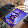 Personalisierter Kristall-Samt-Teppich mit individuellem Namens-Text, Miraculous Ladybug Anti-Rutsch-Teppich für die Heimdekoration