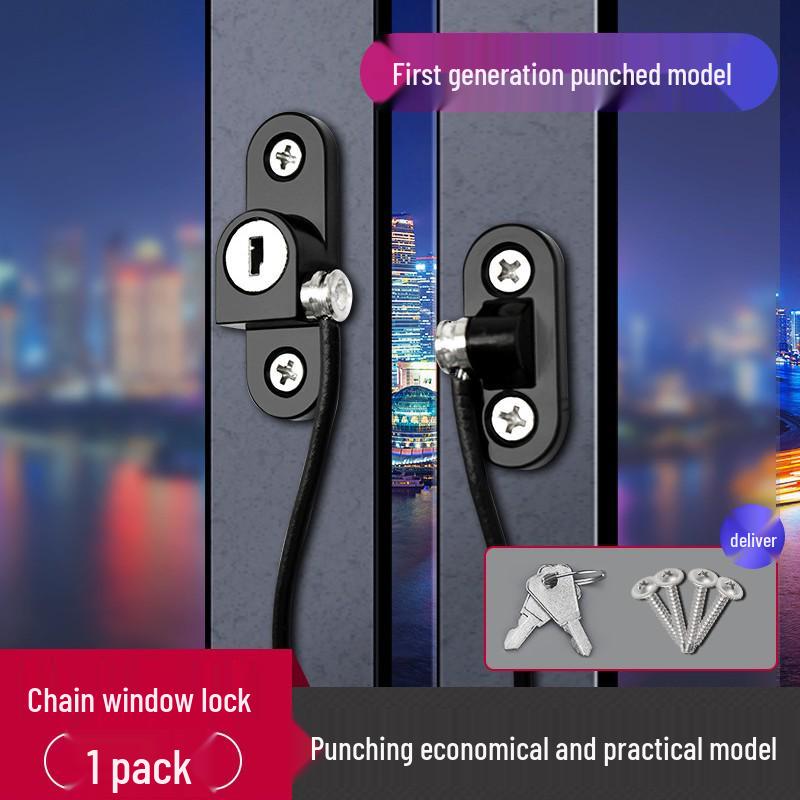 Casement Window Lock: No-Drill Child Safety Limiter with Password Protection