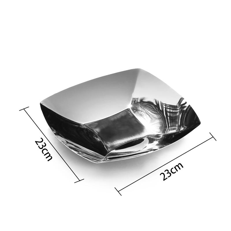 

Luxury Stainless Steel Fruit Tray, Irregular Storage Tray, Jewelry Storage Tray, Kitchen Storage Container, Home Decoration