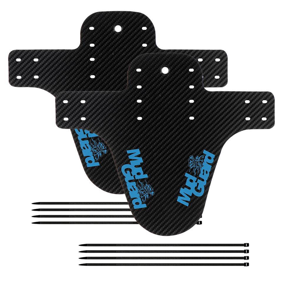 2 Piece Set Bicycle Fender Mountain Carbon Pattern Bike Mud Guard For Front Rear Wheel Mudguard Ultralight Cycling MTB Fender