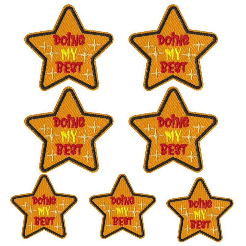 10pcs /Lots Have A Nice Day Patch Cartoon Letter Slogan Embroidered Patches Jackets Hats Backpack Sew Badges Iron On Patches Diy 