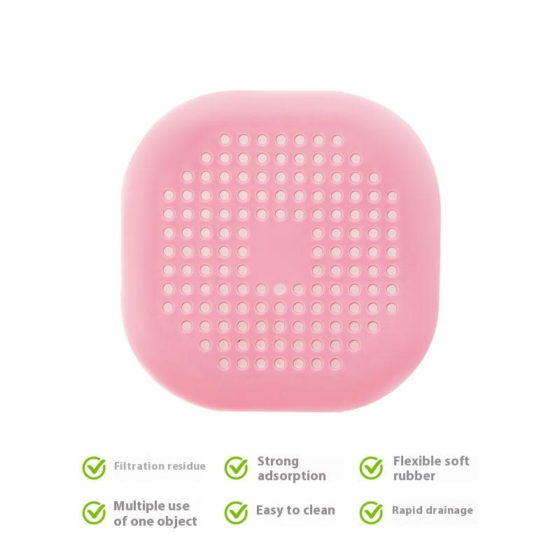 Anti-clogging Silicone Floor Drain Cover for Sinks, Bathroom Drains