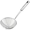 2/1PCS Stainless Steel Spider Web Shaped Filter Spoon, Pasta Filter Spoon, Long Handle - Fryer Filter - Used for Cooking and Frying