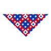 Pet Bandana with Distressed Flag Print Triangular Scarf for Dogs Adjustable Neck Accessory for Independence Day Outdoor Events