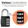 1pcs 4 Digit Padlock Lock Durable Waterproof Number Locks For Door Suitcase Bag Package Cabinet Locker Window Key Locks
