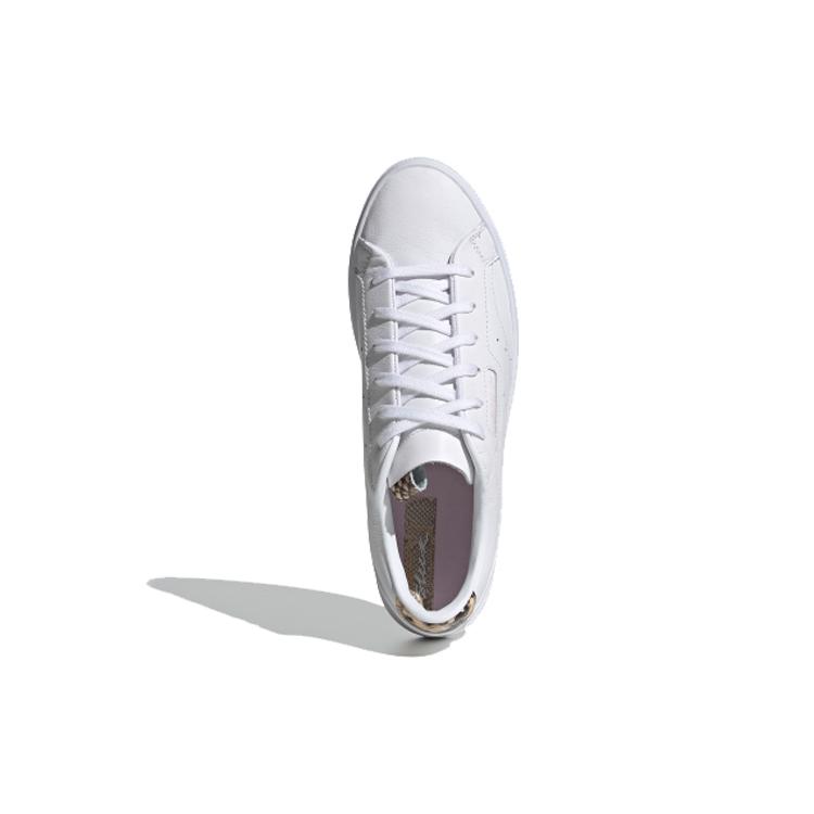Adidas Originals Sleek Skate Shoes 'White Brown' Women's FX0051