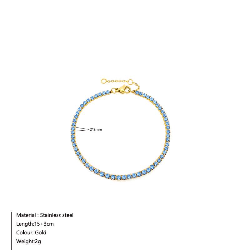 European & American Luxury Geometric Zircon Tennis Bracelet