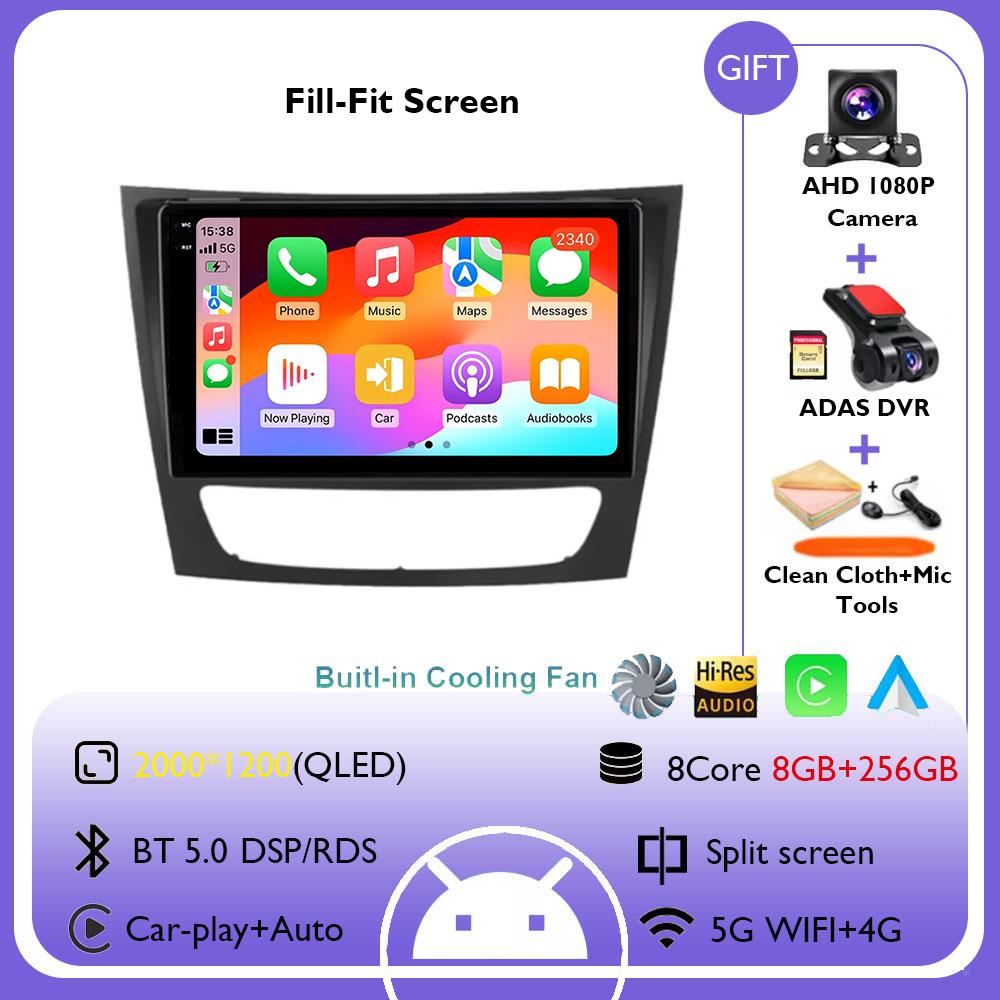 Android 14 Car Radio For Mercedes Benz E-class W211 E200 E220 E300 E350 E240 E270 E280 CLS CLASS W219 GPS Multimedia Player