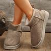Winter Snow  Boots Fur Ladies Boots Real Sheepskin Wool Low-cut Warm Fur Shoes Women Winter Short Ugly Boots