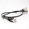 30CM RJ45 Ethernet Extension Cable, Male to Female, with Screw Holes for Secure Installation