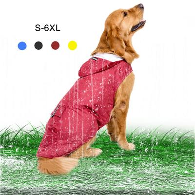 Manta de ploaie reflectorizanta pentru caini Haina impermeabila pentru caini mici si mari Manta de ploaie Golden Retriever Raincape Pug Chihuahua Pet Poncho
