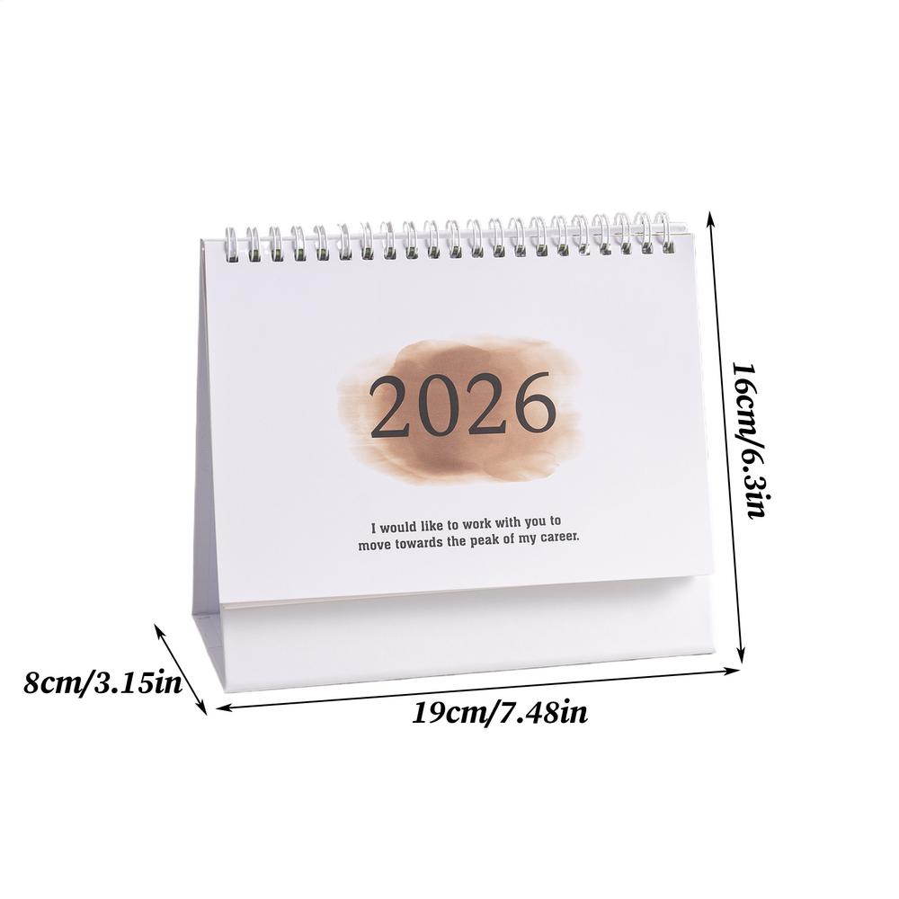 2026 New Desk Calendar Large English Calendar Books Annual To Do List Monthly Daily Planner Time Manegement