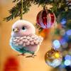 Festive Cartoon Animal Car Hanging Decoration Bright Acrylic Ornament For Cheerful Home Decor