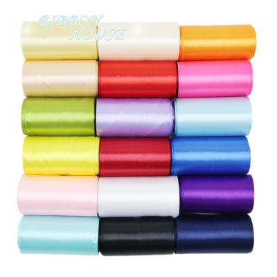 (25 yards/rouleau) 3 " (75mm) Bande de Ruban Satiné Simple Face Décoration Cadeau Rubans de Noël