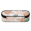Pencil Pouch Easy Open Zipper Large Capacity 300D Polyester with Main Compartment Mesh Pocket and Pen Slots for Students