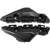 1 Pair Bumper Mounting Support Bracket Compatible for Toyota Yaris 2007-2012, Left Right Bumper Retainer Set Plastic Black